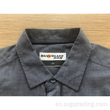 Camisa de manga corta 100% algodón para hombre de nuevo estilo